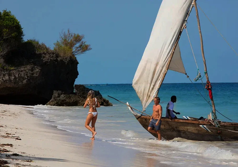 Vacances balnéaires au Kenya.